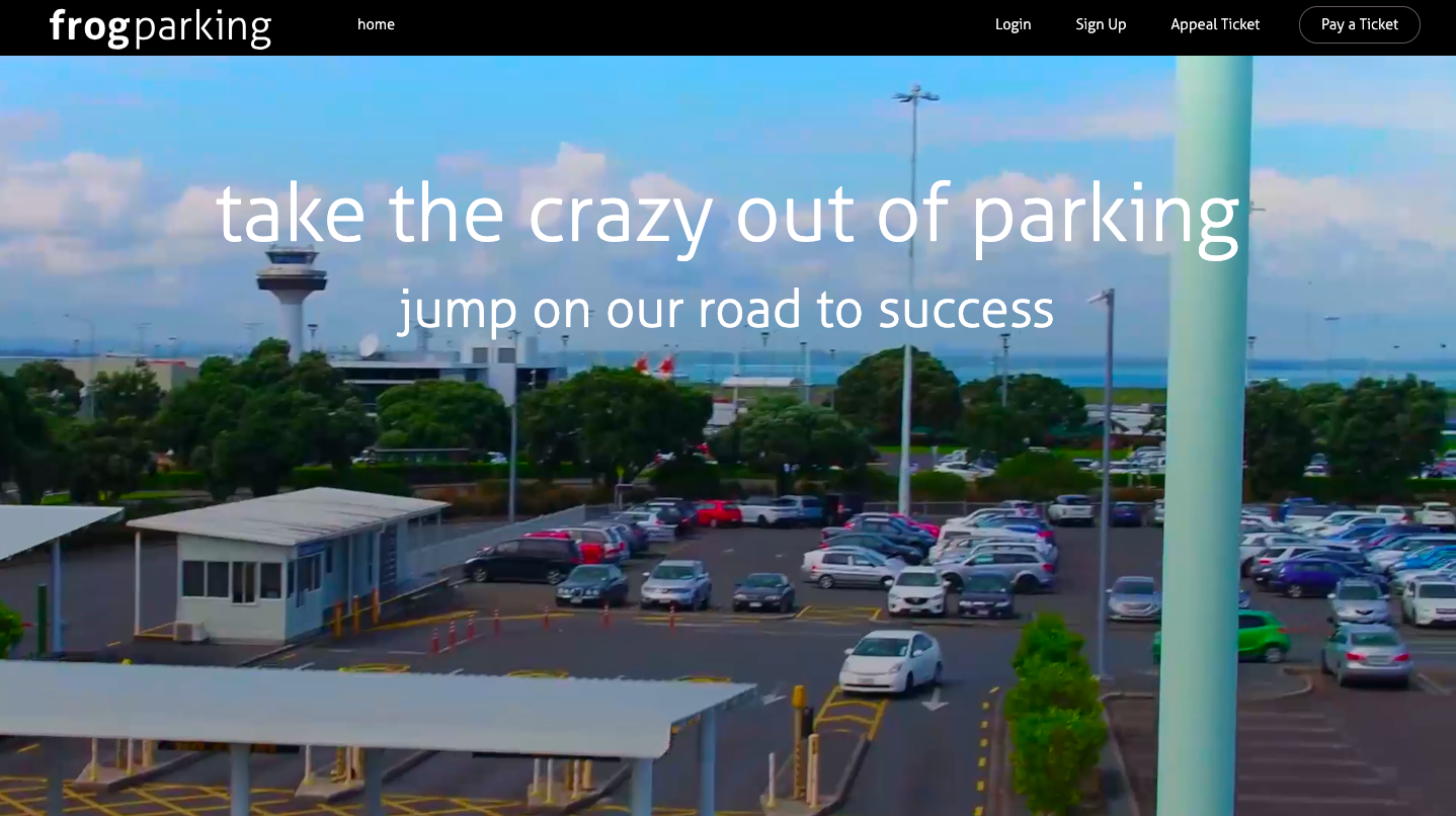 FrogParking website